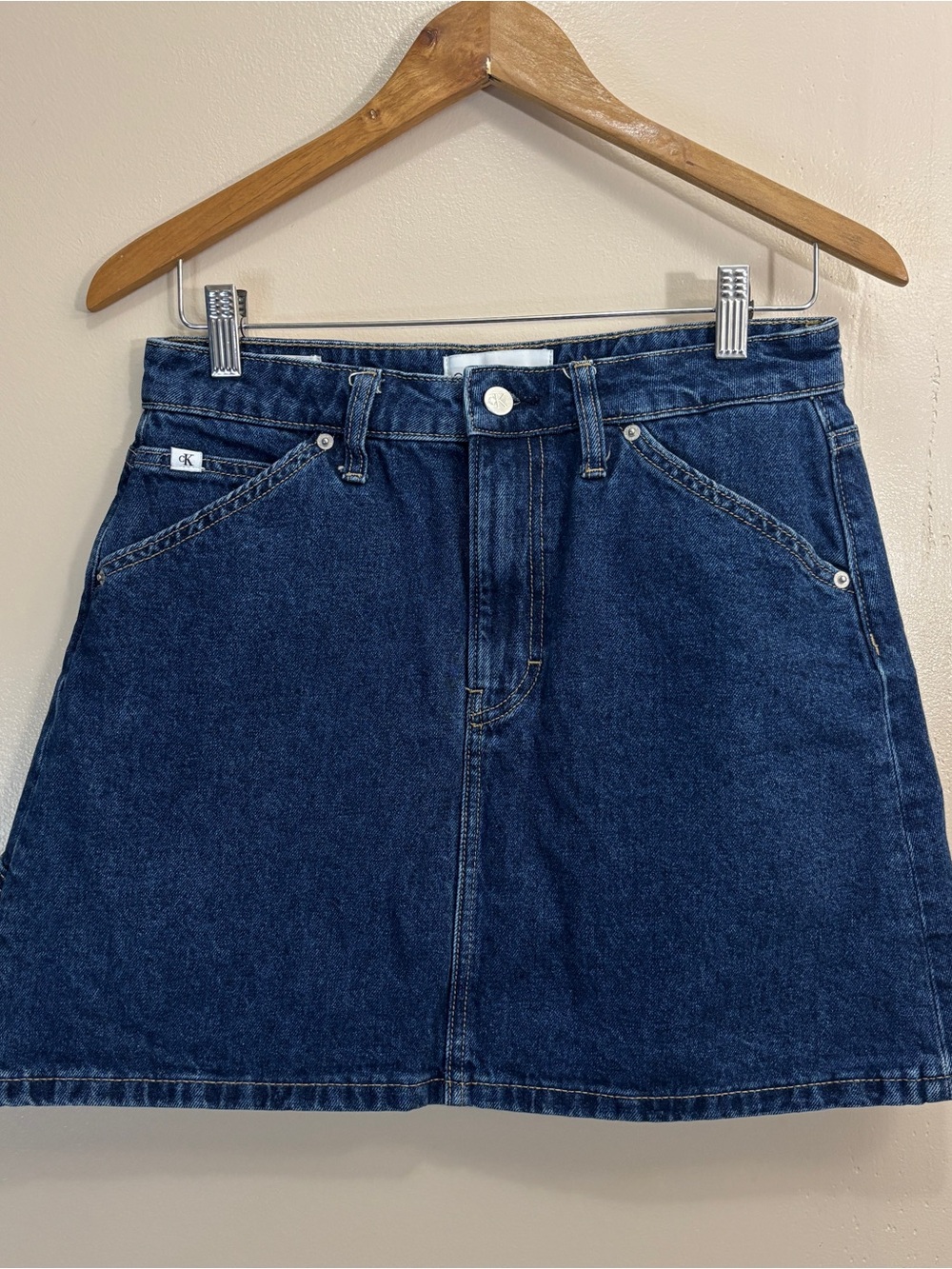 Calvin Klein Jeans Indigo Denim Mini Skirt